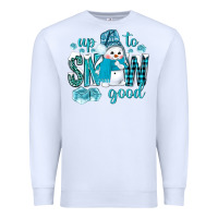 White up to snow good and cute snowman Premium Sweatshirt - NancyCooperArtShop