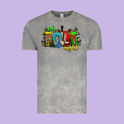 Oh Holy Night Vintage Tee Designed By Cowhidedigitalart