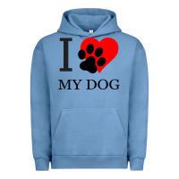 Pigment Pebble Blue I My Dog Urban Hoodie - Bettercallsaul