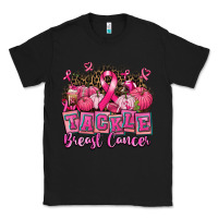 Black tackle breast cancer with pumpkin Classic Tee - AdoDesignShop