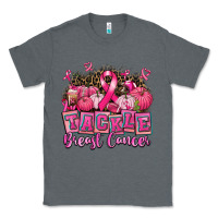 Charcoal Heather tackle breast cancer with pumpkin Classic Tee - AdoDesignShop