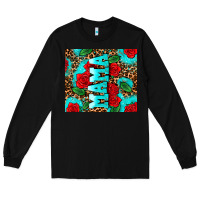 Black rose leopard mama Long Sleeve Tee - AdoDesignShop