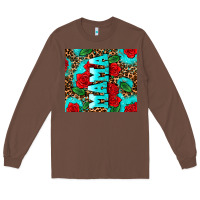 Chestnut rose leopard mama Long Sleeve Tee - AdoDesignShop