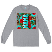 Heather Grey rose leopard mama Long Sleeve Tee - AdoDesignShop