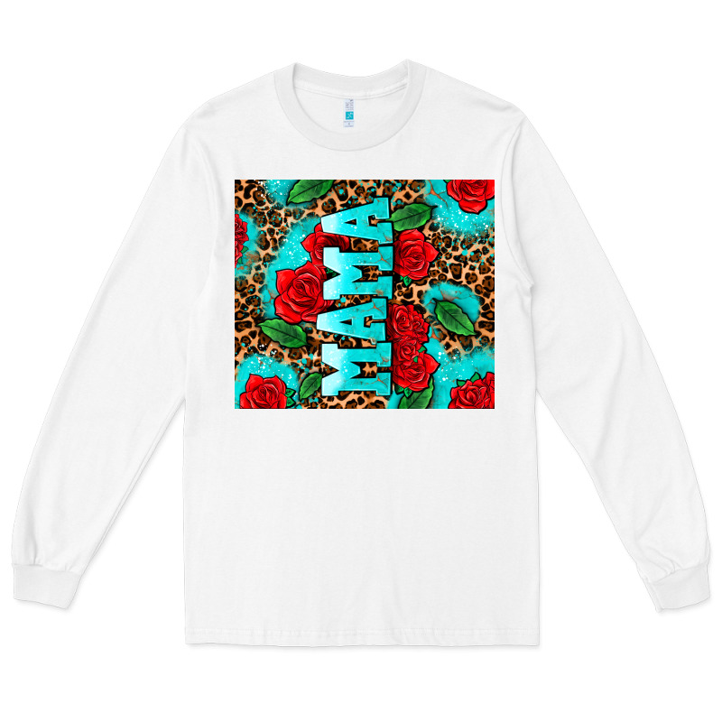 Rose Leopard Mama Long Sleeve Tee by AdoDesignShop | Teevron