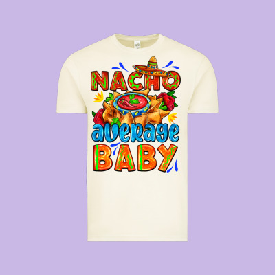 Nacho Average Baby With Nacho 2 Vintage Tee Designed By Adodesignshop