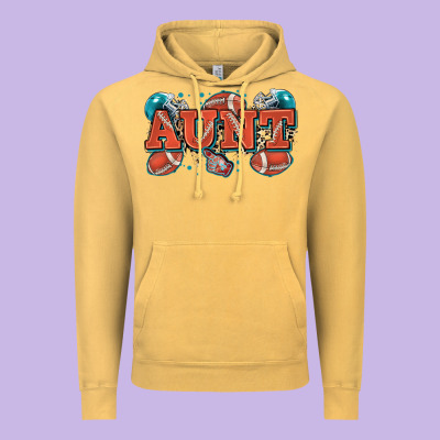 Aunt American Football Vintage Hoodie Designed By Zillion Design Studio