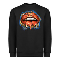 Black basketball lips Heavyweight Sweatshirt - Zillion Design Studio