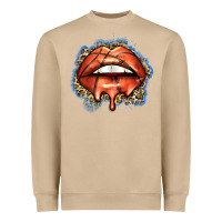 Basketball Lips Heavyweight Sweatshirt | Teevron