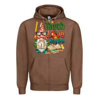 Chestnut gnome teach love inspire Zipper Hoodie - NancyCooperArtShop