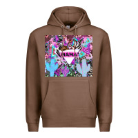 Chestnut mama cowboy western animal pattern neon Premium Hoodie - LillyAllenDesigns