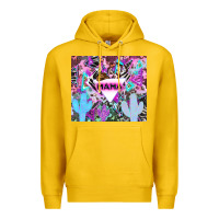 Lemon mama cowboy western animal pattern neon Premium Hoodie - LillyAllenDesigns