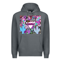 Rock mama cowboy western animal pattern neon Premium Hoodie - LillyAllenDesigns