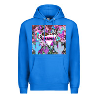 True Royal mama cowboy western animal pattern neon Premium Hoodie - LillyAllenDesigns