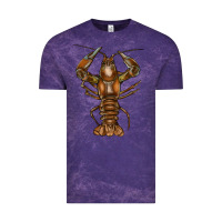 Cloud Purple crawfish Vintage Tee - FaDigitalArtStudio