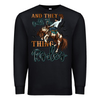 Black and they call the thing rodeo cowboy Premium Sweatshirt - MaliasSmallBusiness