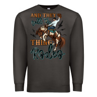 Smoke and they call the thing rodeo cowboy Premium Sweatshirt - MaliasSmallBusiness