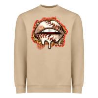 Mushroom baseball lips Heavyweight Sweatshirt - Zillion Design Studio