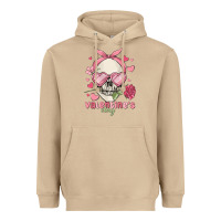 Mushroom valentine's day skull Heavyweight Hoodie - MaliasSmallBusiness