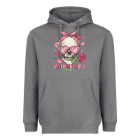 Storm valentine's day skull Heavyweight Hoodie - MaliasSmallBusiness