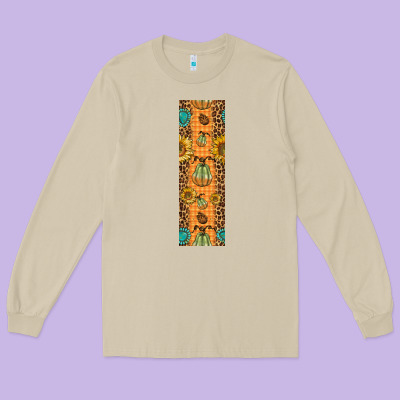 Pumpkin Fall Long Sleeve Tee Designed By Bundleandbundleshop