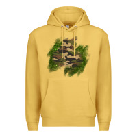 Antique Gold camouflage glitter patch Premium Hoodie - AdoDesignShop
