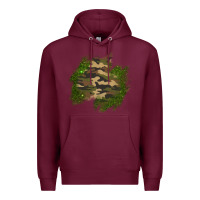 Burgundy camouflage glitter patch Premium Hoodie - AdoDesignShop