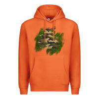 Carrot camouflage glitter patch Premium Hoodie - AdoDesignShop