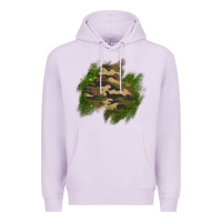 Lilac camouflage glitter patch Premium Hoodie - AdoDesignShop