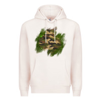 Pale Pink camouflage glitter patch Premium Hoodie - AdoDesignShop