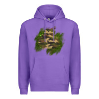 Purple camouflage glitter patch Premium Hoodie - AdoDesignShop