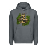 Rock camouflage glitter patch Premium Hoodie - AdoDesignShop