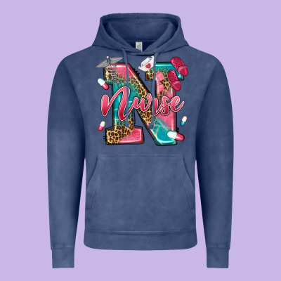 Western Nurse Vintage Hoodie Designed By Texasbilliewilder