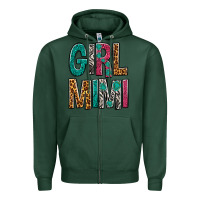 Sports Green girl mimi Zipper Hoodie - NancyCooperArtShop