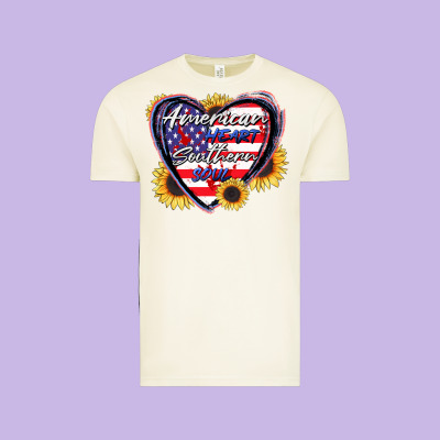 American Heart Southern Soul Vintage Tee Designed By Cowgirlartshop