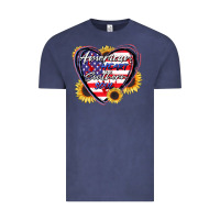 Vintage Denim American heart southern soul Vintage Tee - CowGirlArtShop