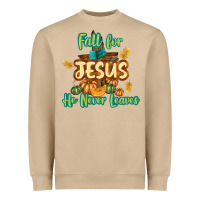 Mushroom Fall for Jesus He Never Leaves Heavyweight Sweatshirt - texasbilliewilder