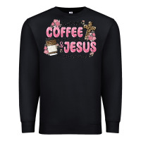 Black give me coffee jesus Premium Sweatshirt - MaliasSmallBusiness