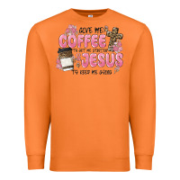 Carrot give me coffee jesus Premium Sweatshirt - MaliasSmallBusiness