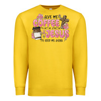 Lemon give me coffee jesus Premium Sweatshirt - MaliasSmallBusiness