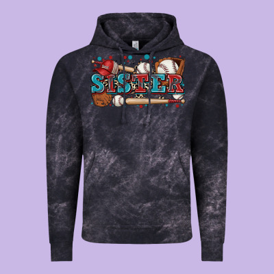 Sister Baseball Vintage Hoodie Designed By Zillion Design Studio