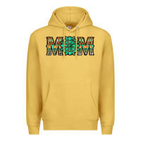 Antique Gold gemstone aztec mom Premium Hoodie - LillyAllenDesigns