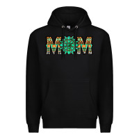 Black gemstone aztec mom Premium Hoodie - LillyAllenDesigns