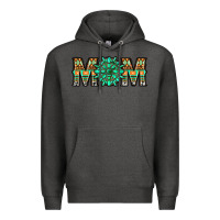 Charcoal Heather gemstone aztec mom Premium Hoodie - LillyAllenDesigns