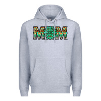 Heather Grey gemstone aztec mom Premium Hoodie - LillyAllenDesigns