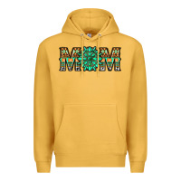Mustard gemstone aztec mom Premium Hoodie - LillyAllenDesigns
