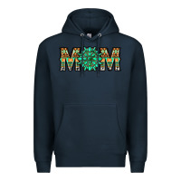 Navy gemstone aztec mom Premium Hoodie - LillyAllenDesigns
