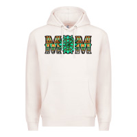 Pale Pink gemstone aztec mom Premium Hoodie - LillyAllenDesigns