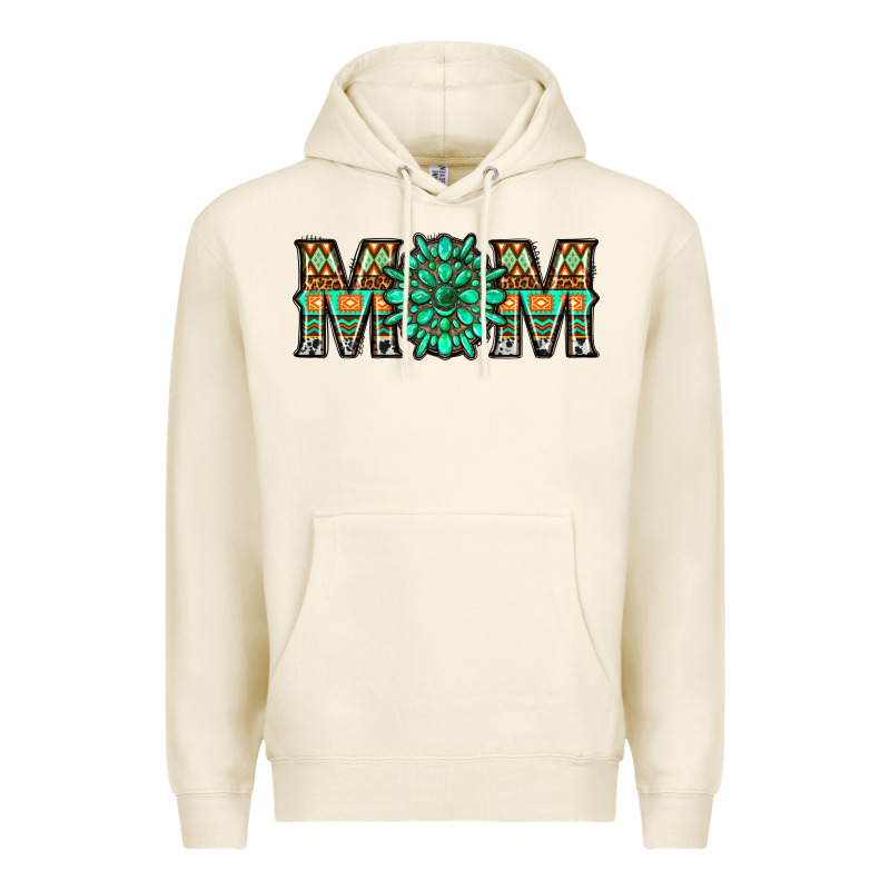 Gemstone Aztec Mom Premium Hoodie by LillyAllenDesigns | Teevron