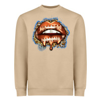 American Football Lips Heavyweight Sweatshirt | Teevron